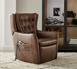 Wells Leather Power Lift Recliner