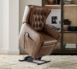 Wells Leather Power Lift Recliner