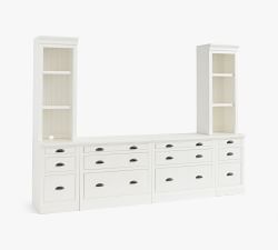 Aubrey File Cabinet with Shelf Set (108")​