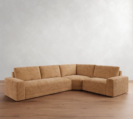 Pottery Barn Rutherford Leather Sectional - Thumbnail 2
