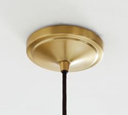 Schoolhouse Glass Cord Pendant (8"-11")