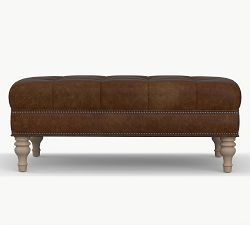Martin Leather Ottoman