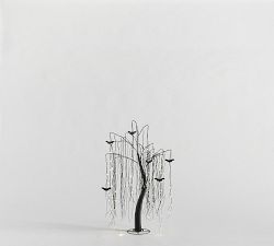 Lit Twinkling Willow Tree