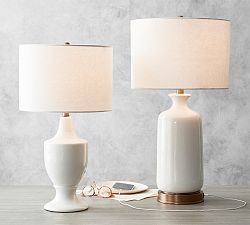Emilie Ceramic Table Lamp (24"-26")
