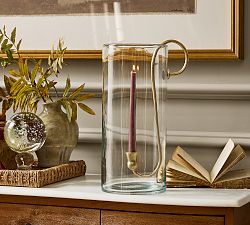 Arlo Brass Hurricane Candle Holder