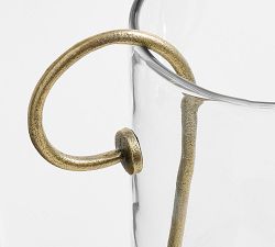 Arlo Brass Hurricane Candle Holder