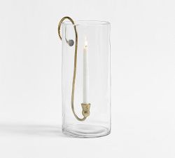 Arlo Brass Hurricane Candle Holder