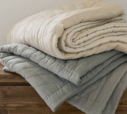 Willow Handcrafted Linen Cotton Twill Quilt &amp; Shams