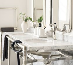 Everson 66" Metal Double Sink Vanity by Michael Graves Design