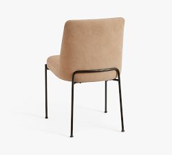 Layton Leather Metal Dining Chair