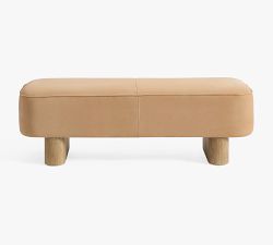 Camryn Leather Bench (56.5")