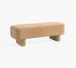 Camryn Leather Bench (56.5")