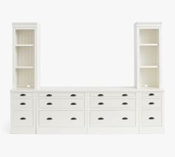 Aubrey File Cabinet with Shelf Set (108")​