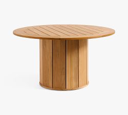 Get The Look: Malibu Teak Round Grand Dining Table + Rope Chair Dining Set