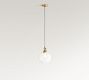 Glass Globe Cord Pendant (9"-13")