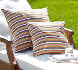 Sunbrella® Newport Striped Outdoor Pillow