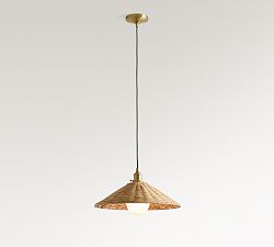 Flared Woven Cord Pendant (18")