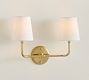 Sansome Metal Double Sconce (18")