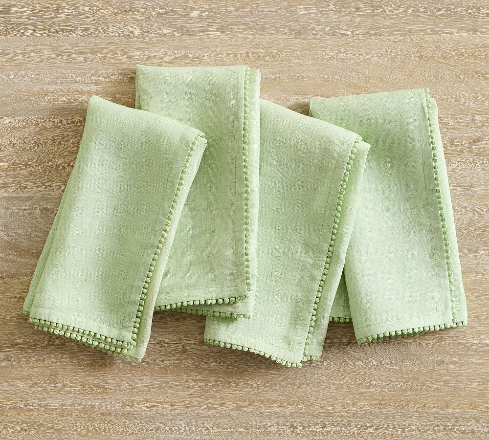 Monique Lhuillier Signature Napkins - Set of 4 - Set of 4 - Pistachio
