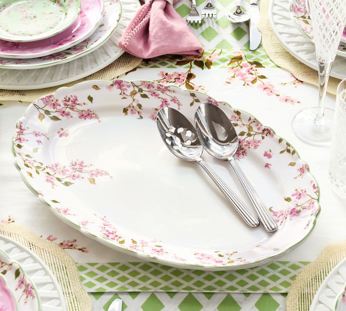 Monique Lhuillier Garden Trellis Serving Platter | Pottery Barn