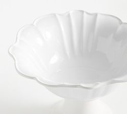 Monique Lhuillier Juliana Scalloped Footed Serving Bowl