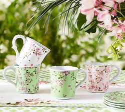 Monique Lhuillier Garden Trellis Mugs - Mixed Set of 4