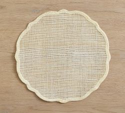 Monique Lhuillier Jules Scalloped Placemats - Set of 4