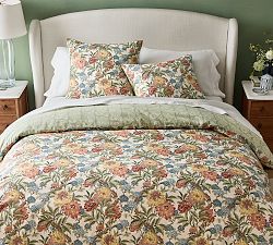 Kravet Garden Floral Ikat Reversible Duvet Cover
