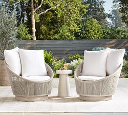 Indio Coastal Swivel Outdoor Papasan