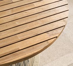 Lakewood Rope Round Outdoor Dining Table (48")