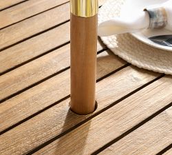 Lakewood Rope Round Outdoor Dining Table (48")