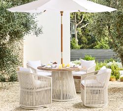 Lakewood Rope Swivel Outdoor Dining Chair