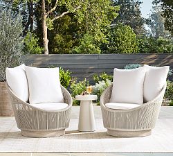 Indio Coastal Swivel Outdoor Papasan