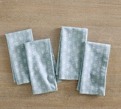 Kravet Petite Floral Cotton/Linen Napkins - Set of 4