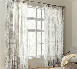 Open Box: Sonya Medallion Linen Cotton Curtain
