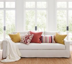 Velvet Ribbon Striped Lumbar Pillow Cover