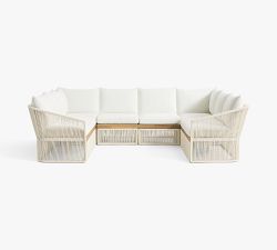 Lakewood Rope 6-Piece U-Shaped Outdoor Sectional (133")