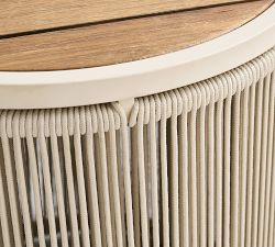 Lakewood Rope Round Outdoor Side Table (18")