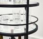 Hugo Round Metal Bar Cart