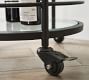 Hugo Round Metal Bar Cart