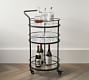 Hugo Round Metal Bar Cart