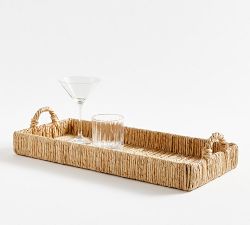 Malibu Handwoven Seagrass Rectangular Bar Tray