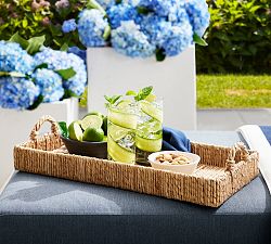 Malibu Handwoven Seagrass Rectangular Bar Tray