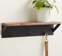 Trenton Shelf with Hooks (18")