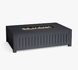 Indio Metal Rectangular Fire Pit Table (50")