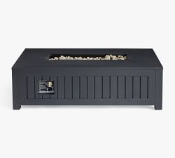 Indio Metal Rectangular Fire Pit Table (50")