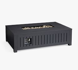 Indio Metal Rectangular Fire Pit Table (50")