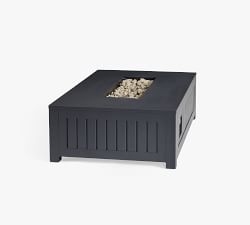 Indio Metal Rectangular Fire Pit Table (50")