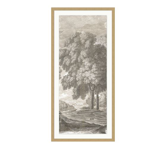 Pottery Barn Etched Garden Triptych Framed Print - Thumbnail 2