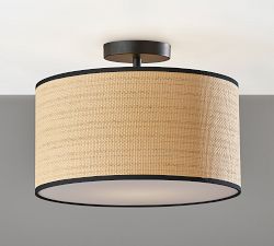 Haven Woven Flush Mount (15'')